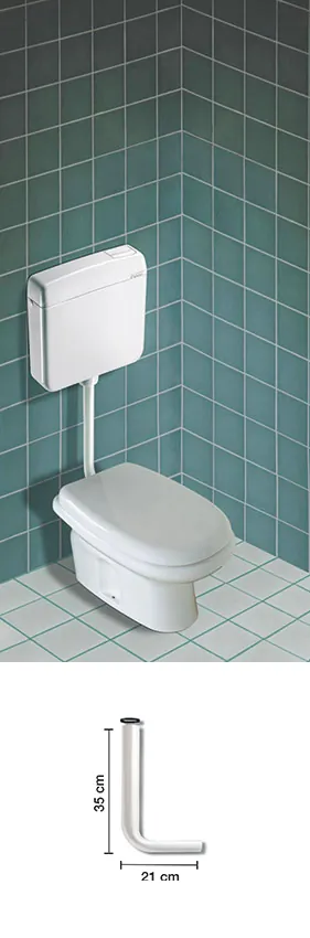 Flush pipes for Pucci VIVA exposed cistern – 80003310 4330