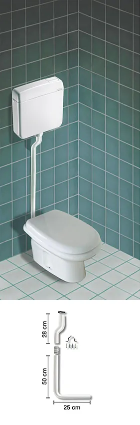 Flush pipes for Pucci VIVA exposed cistern – 80003370 4370