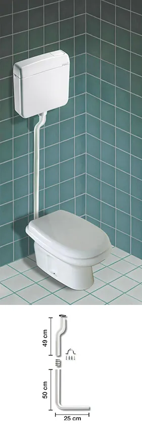 Flush pipes for Pucci VIVA exposed cistern – 80003390 4390