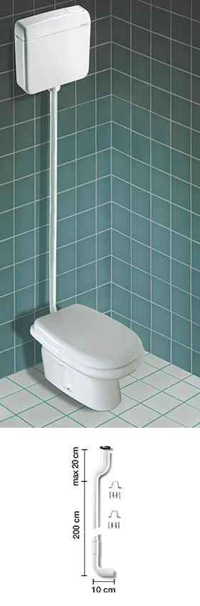 Flush pipes for Pucci VIVA exposed cistern – 80003630