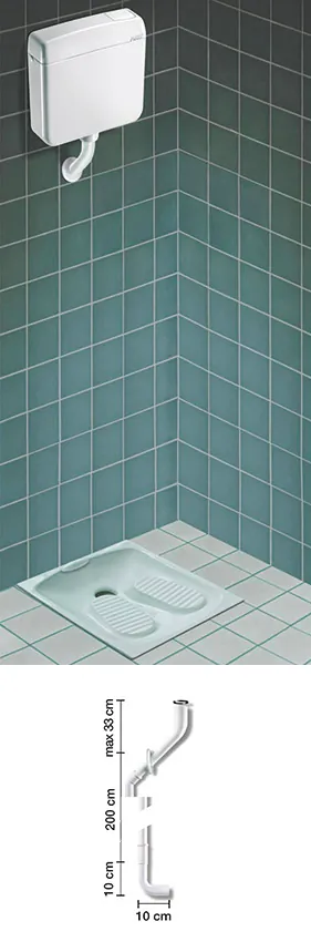 Flush pipes for Pucci VIVA exposed cistern – 80003830