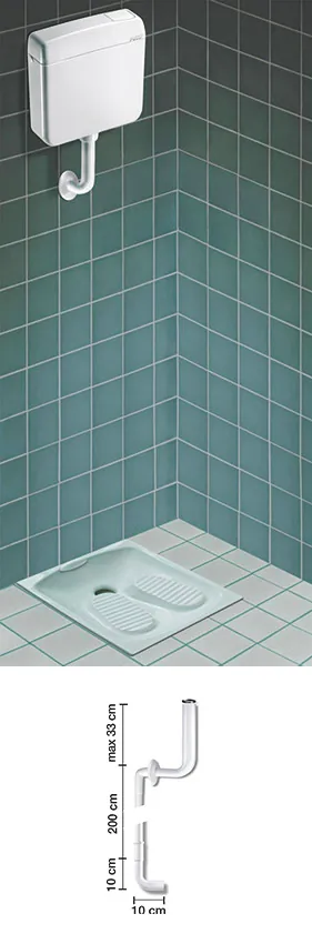 Flush pipes for Pucci VIVA exposed cistern – 80003835