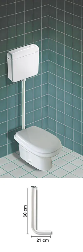 Flush pipes for Pucci VIVA exposed cistern – 80004340