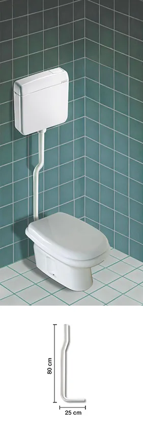 Flush pipes for Pucci VIVA exposed cistern – 80004350