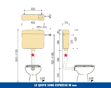Pucci Eco 9/4 l – technical drawing with dimensions