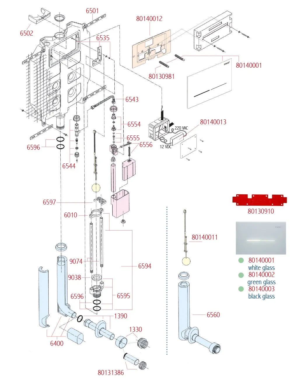 Pucci Eco Sfioro 9/4 l cistern