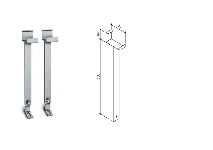 Pucci supports for wall-hung WC and bidet