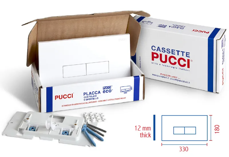 Pucci 330x180 mm flush plate spare parts